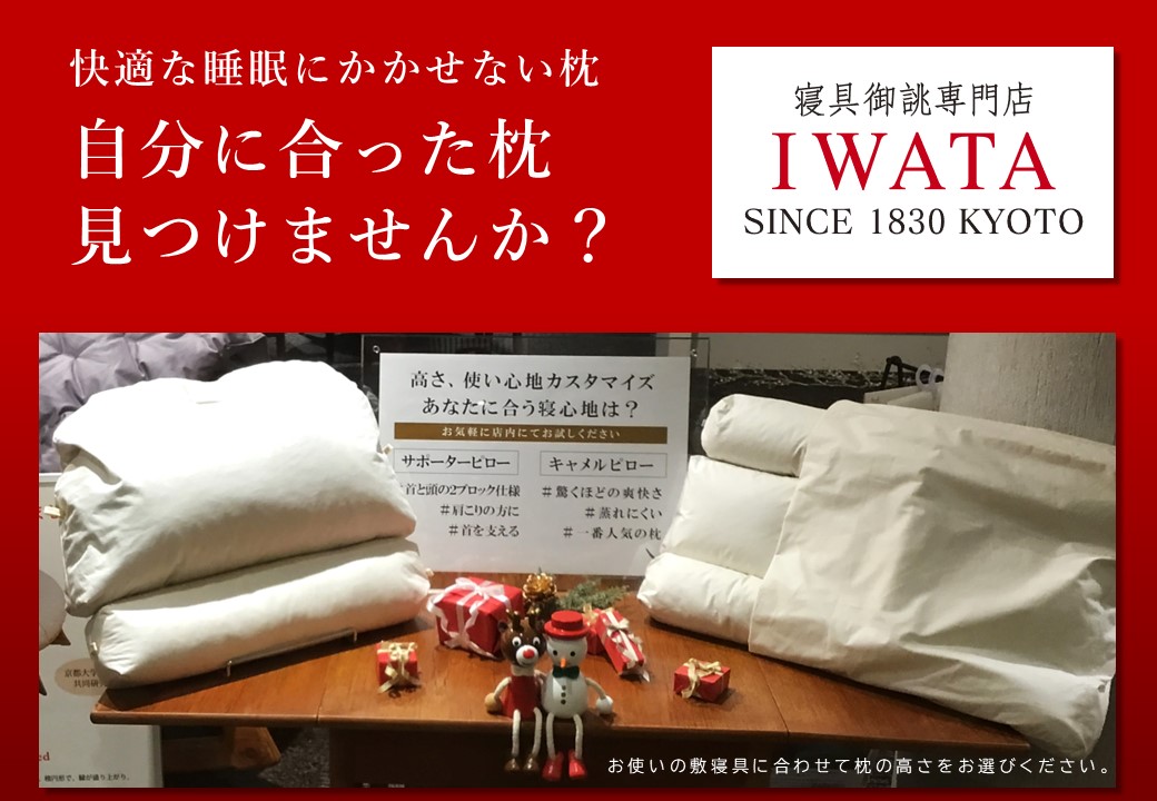 【IWATA】今お使いの枕、あってますか？